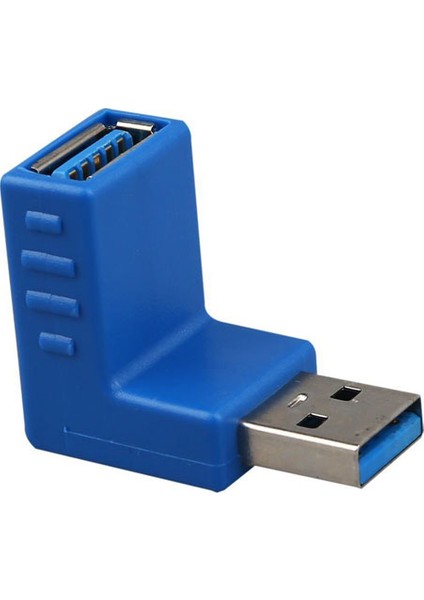 usb 3.0 dişi erkek 90 derce L tipi usb3.0 dirsek çevirici adaptör