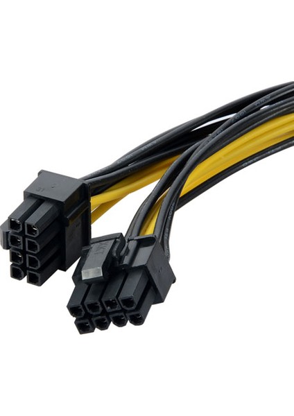 PLH-047 PCI-E Ekran Kartı Power Kablosu 8 Pin Erkek To 6+2 8 Pin Y Dişi Power Kablo