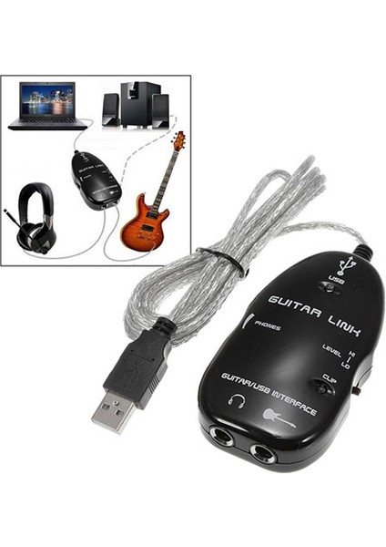 PLS-089 USB Gitar Bağlantı Kablosu