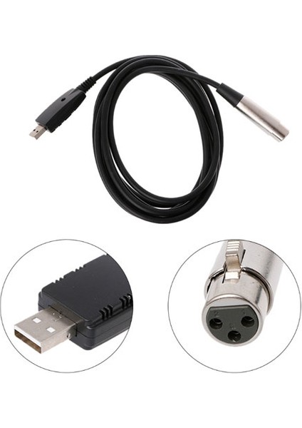 NHR-5167 Gitar Ses Kablosu Bas Için 1/4 '' USB 6.3mm Jack Bağlantısı Bağlantı Aracı