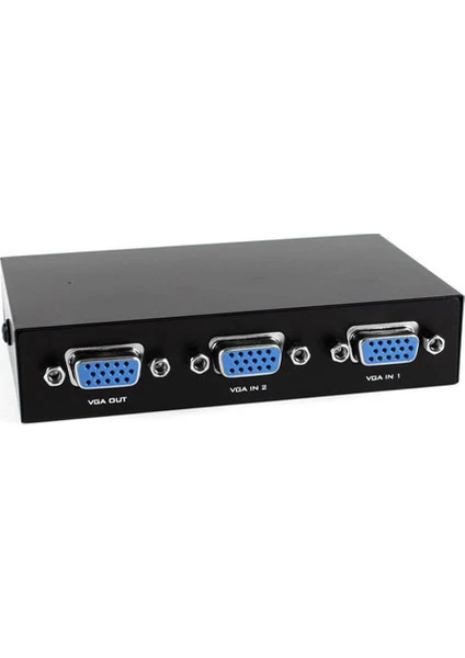 Platoon PLH-0932 VGA Switch 2 Port VGA Monitör Çoklayıcı Seçmeli Anahtarlı Switch