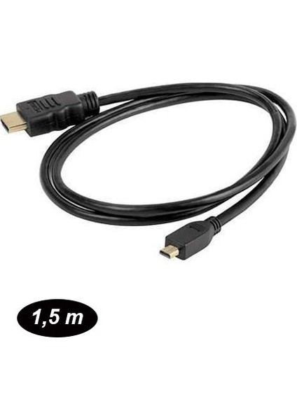 PLH-024 Mikro HDMI Kablo HDMI to Mikro HDMI Kablo 1, 5 m