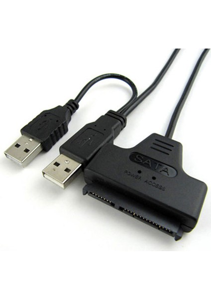 PLS-007 USB 2.0 To Sata 7+15 22 Pin 2, 5" HDD Kablo
