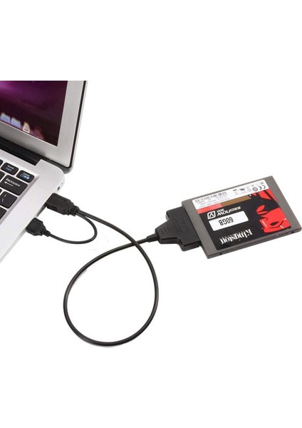 PLS-007 USB 2.0 To Sata 7+15 22 Pin 2, 5" HDD Kablo