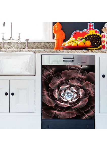 Çiçek Büyüsü Bulaşık Makinası Kapak Stickerı