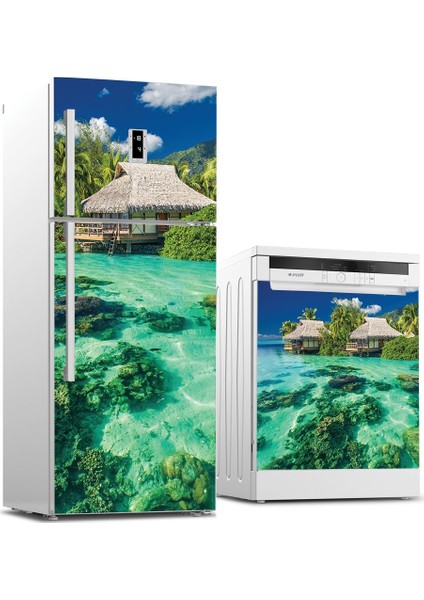 Buzdolabı, Bulaşık Makinesi ve Ocak Arkası Set Yapışkanlı Folyo 0032