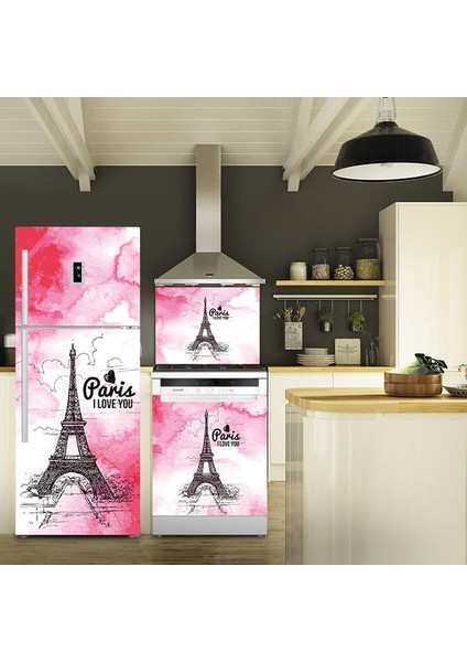 Paris Buzdolabı, Bulaşık Makinesi ve Ocak Arkası Set Yapışkanlı Folyo 0034