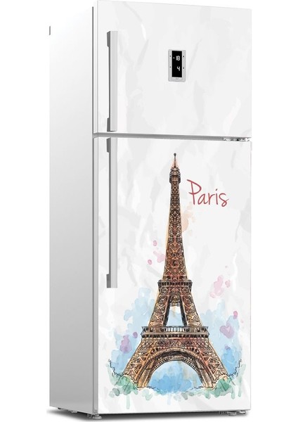 Paris Desenli Buzdolabı ve Bulaşık Makinesi Takım Sticker 0031 modelleri