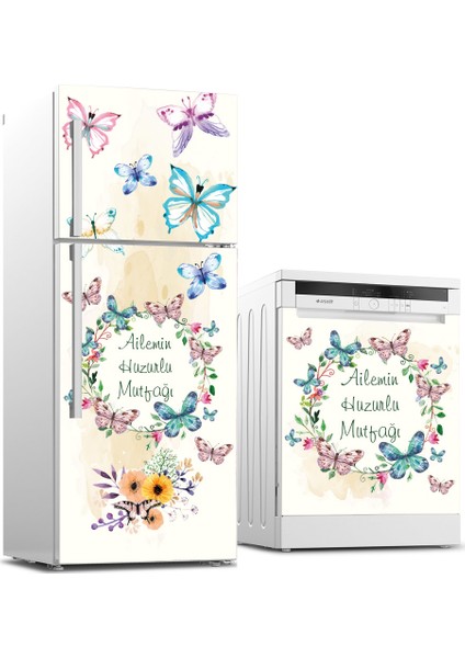 Buzdolabı ve Bulaşık Makinesi Takım Sticker 0063