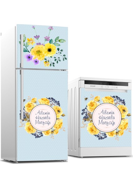 Buzdolabı ve Bulaşık Makinesi Takım Sticker 0064