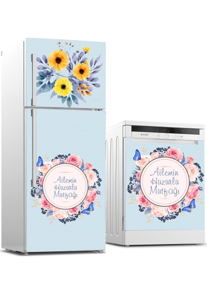 Buzdolabı ve Bulaşık Makinesi Takım Sticker 0065