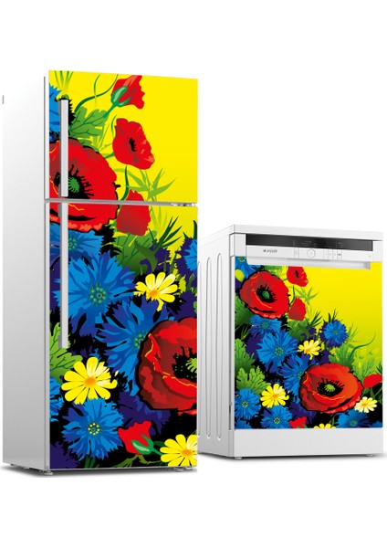 Buzdolabı ve Bulaşık Makinesi Takım Sticker 0186
