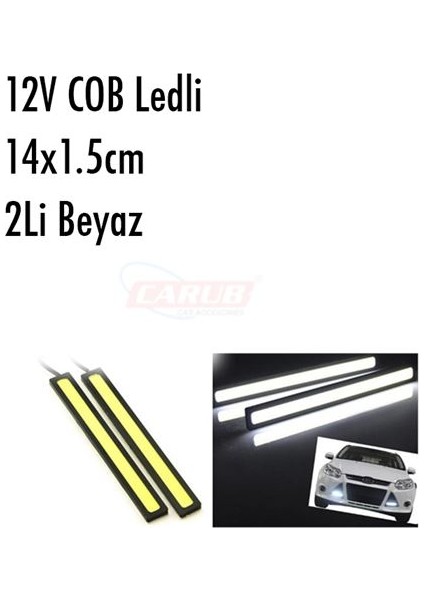 Lamba Gündüz 12V Sıralı Cob 14X1.5Cm 2Li Bey