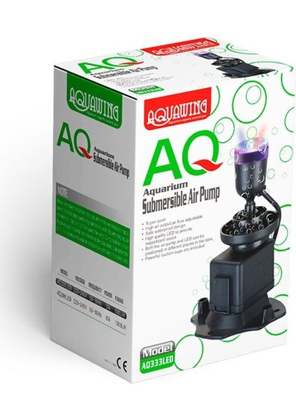 AQ333LED Karışık Led Işıklı Dalgıç Hava Motoru 3W 500L/H