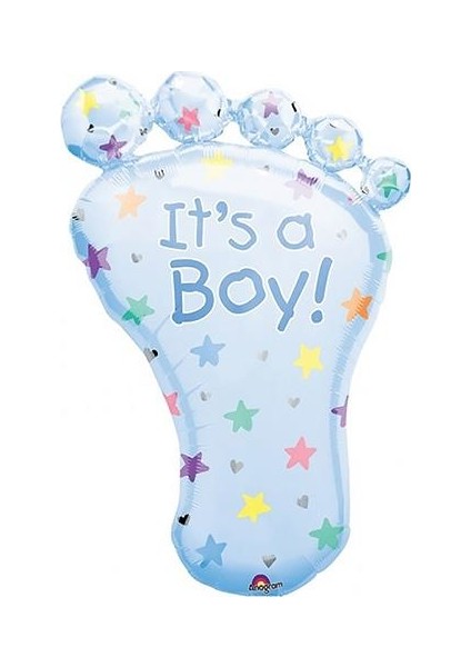 It's a Boy Erkek Ayak Folyo Balon Hastene Bebek Doğum Odası