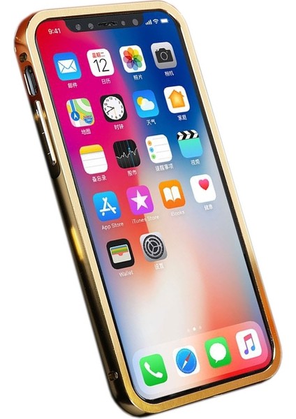 Sonmodashop Apple iPhone X Metal Aynalı Kılıf