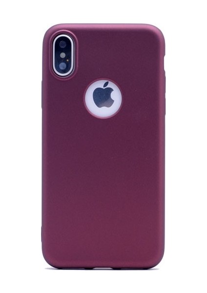 Apple iPhone X Kılıf Ultra İnce Mat Silikon + Cam Ekran Koruyucu