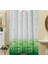Banyo Perdesi 2x120x200 Çift Kanat Duş Perdesi Halka Hediyeli Duşakabin Perdesi 5020 Yeşil 1