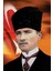 Gönder Bayrak Atatürk Kristal Parlak Saten Flama 70 x 105 cm 1