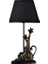 Modern Dizayn Kedi Abajur Gold Siyah 1