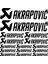Sticker Master Akrapovic Sponsor Set Sticker 2 Oto Motor Pc Etiket 1