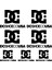 Sticker Master DC Shoe Co Sponsor Set Sticker 2 Oto Motor Pc Etiket 1