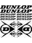 Sticker Master Dunlop Sponsor Set Sticker Oto Motor Pc Etiket 1