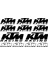 Sticker Master Ktm Racing Sponsor Sticker Set 2 Oto Motor Pc Etiket 1