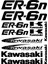Sticker Master Kawasaki ER-6n Sticker Set Oto Motor Pc Etiket 1