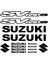 Sticker Master Suzuki SV650 S Sticker Set Oto Motor Pc Etiket 1