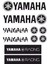 Sticker Master Yamaha Motor Sponsor Set Sticker Etiket Oto Motor Pc Etiket 1