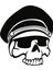 Sticker Master Captain Front Skull Sticker Oto Motor Pc Etiket 1