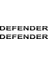 Sticker Master Defender Yazı Sticker Set Oto Motor Pc Etiket 1