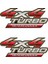 Sticker Master 4 x 4 Turbo İntercooler Sticker Oto Motor Pc Etiket 1