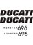 Sticker Master Ducati 696 Sticker Set Oto Motor Pc Etiket 1