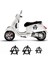 Sticker Master Vespa Anarchy Sticker Oto Motor Pc Etiket 1