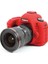 Canon 5D Mark III / 5Ds / 5DsR Silikon Kılıf (Kırmızı) 4