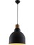 AV-4100-A2-BSY-30 Siyah Boyalı Modern Avize E27 Metal Ahşap 30cm 1