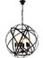 AV-4183-6BSY Siyah Boyalı Modern Avize E14 Metal 50cm 1