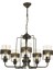 AV-4196-5E Eskitme Kaplama Modern Avize E27 Metal Cam 56cm 1
