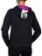 18N-2104 Siyah Kadın Fermuarlı Kapüşonlu Sweatshirt 2