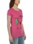 3023 - Pembe Kadın Summer Kokteyl Desenli Baskılı Tshirt 2