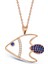 Zirkon Taşlı Gümüş Balık Kolye N102901 2