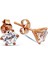 Gümüş Rose Tek Taş Küpe K029201 1
