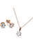 Gümüş Rose Tek Taş Set S014902 1