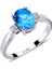 lı Oval Blue Topaz Yüzük 1020228 2