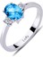 lı Blue Oval Topaz Yüzük 1030162 2