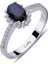 lı Oval Safir Anturaj Yüzük 1040087 2