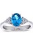 lı Oval Blue Topaz Yüzük 1050215 1