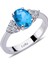 lı Oval Blue Topaz Yüzük 1050215 2